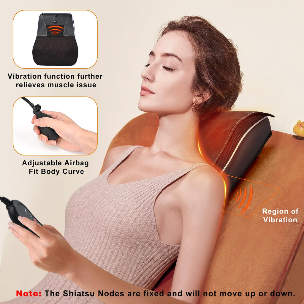 Hlthsky Shiatsu Neck & Back Massager with Heat

