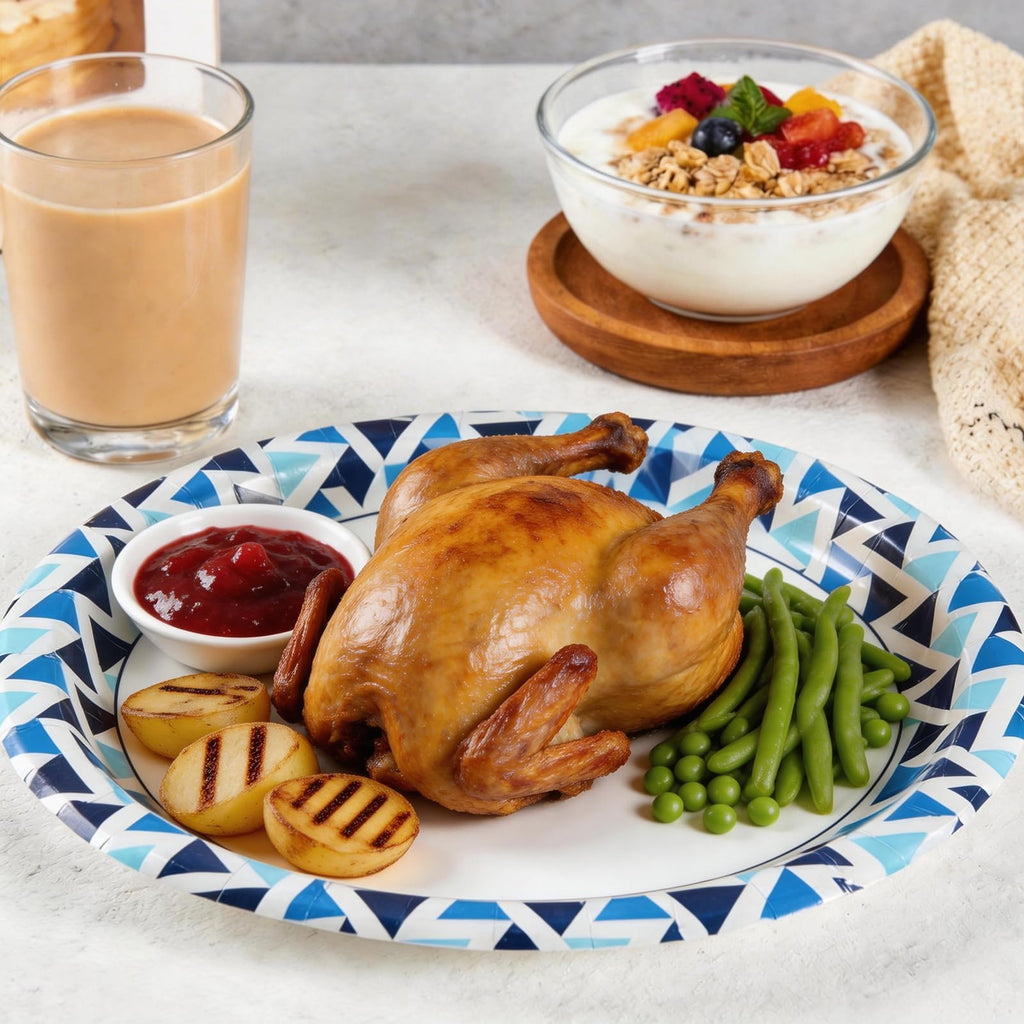 OuMuaMua Paper Plates Disposable Bulk for Events

