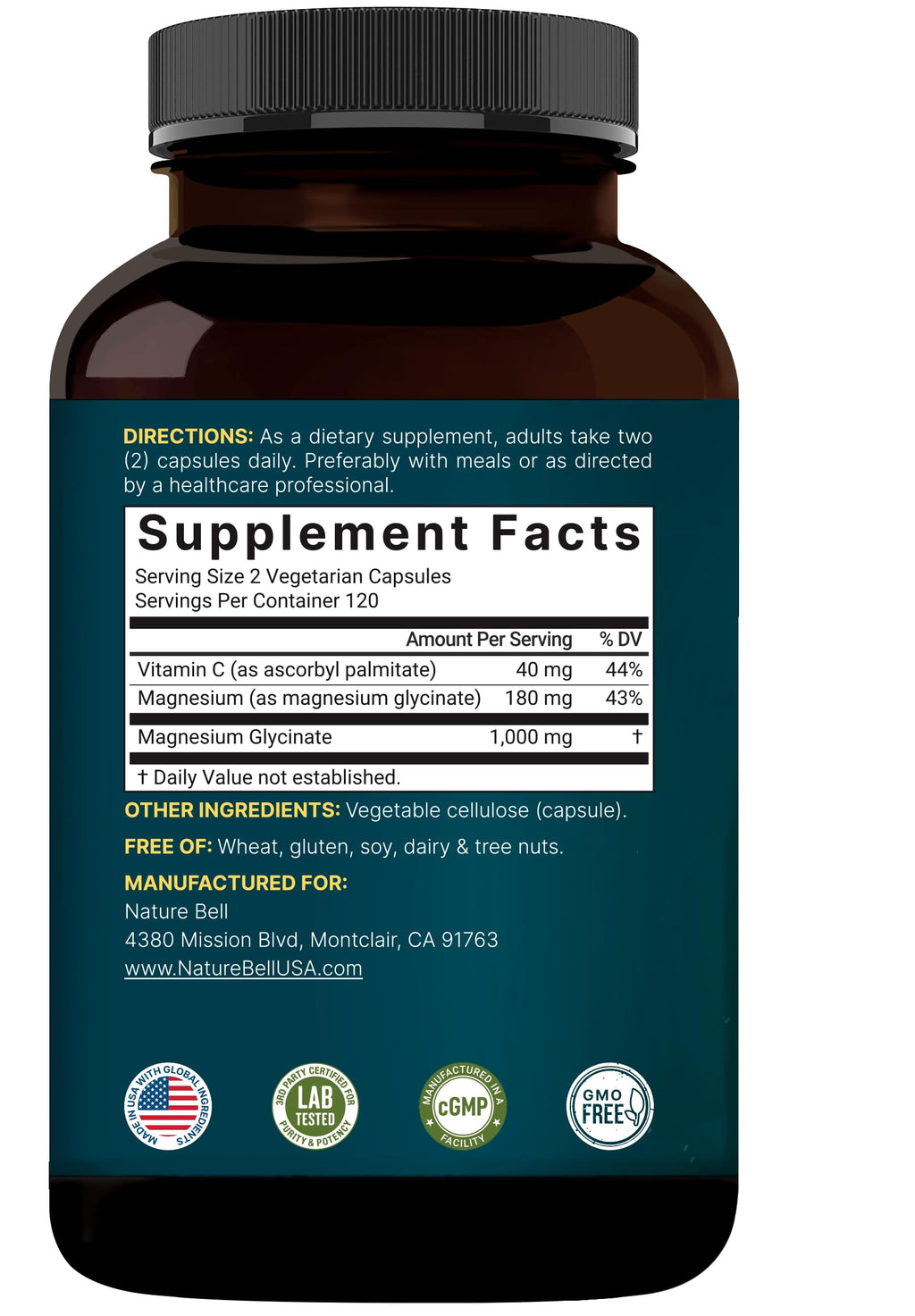 NatureBell Magnesium Supplement | Pure Mineral Support


