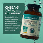 NatureWise Omega-3 + Vitamin E Softgels

