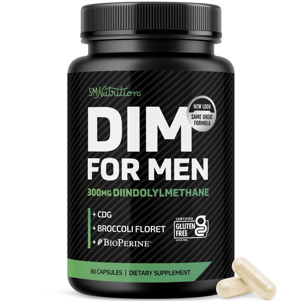 DIM Supplement for Men 300mg by SMNUTRITION | Gluten-Free

