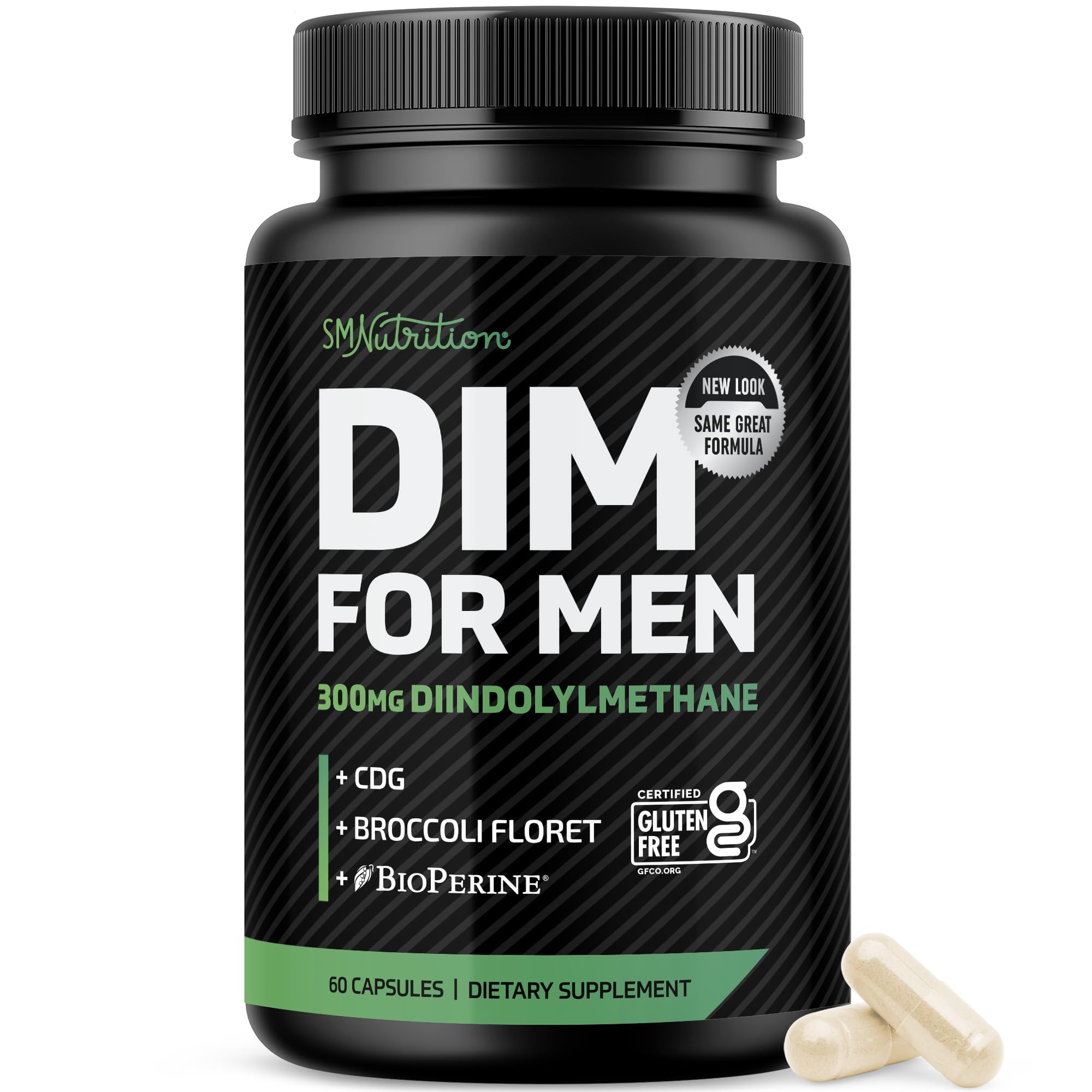 DIM Supplement for Men 300mg by SMNUTRITION | Gluten-Free

