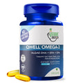 QWELL Vegan Omega-3 Algae Oil Capsules with DHA EPA DPA