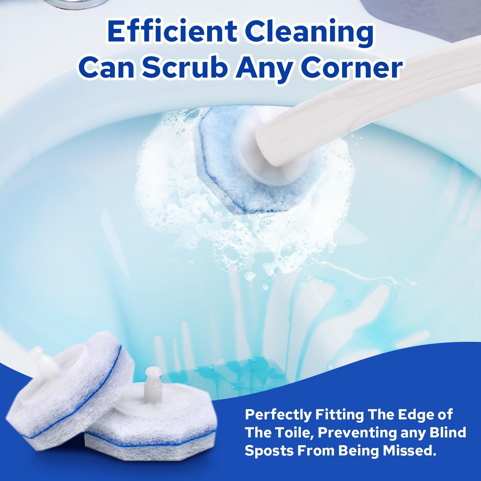 Disposable Toilet Brush Refills - Clorox Compatible


