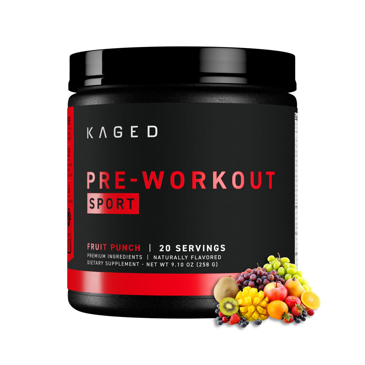 Kaged Sport Pre-Workout Powder for Men & Women - Performance Formula