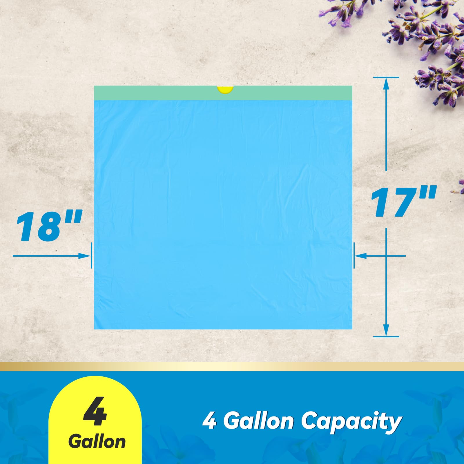 Trash Bags Tear-Resistant and Leak-Proof for Home & Office

