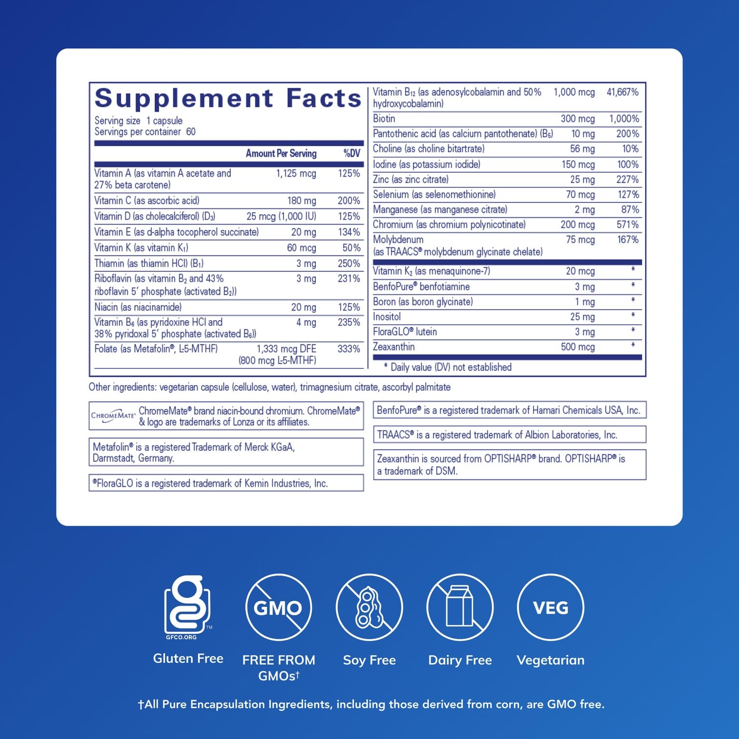 PureGenomics Multivitamin by Pure Encapsulations

