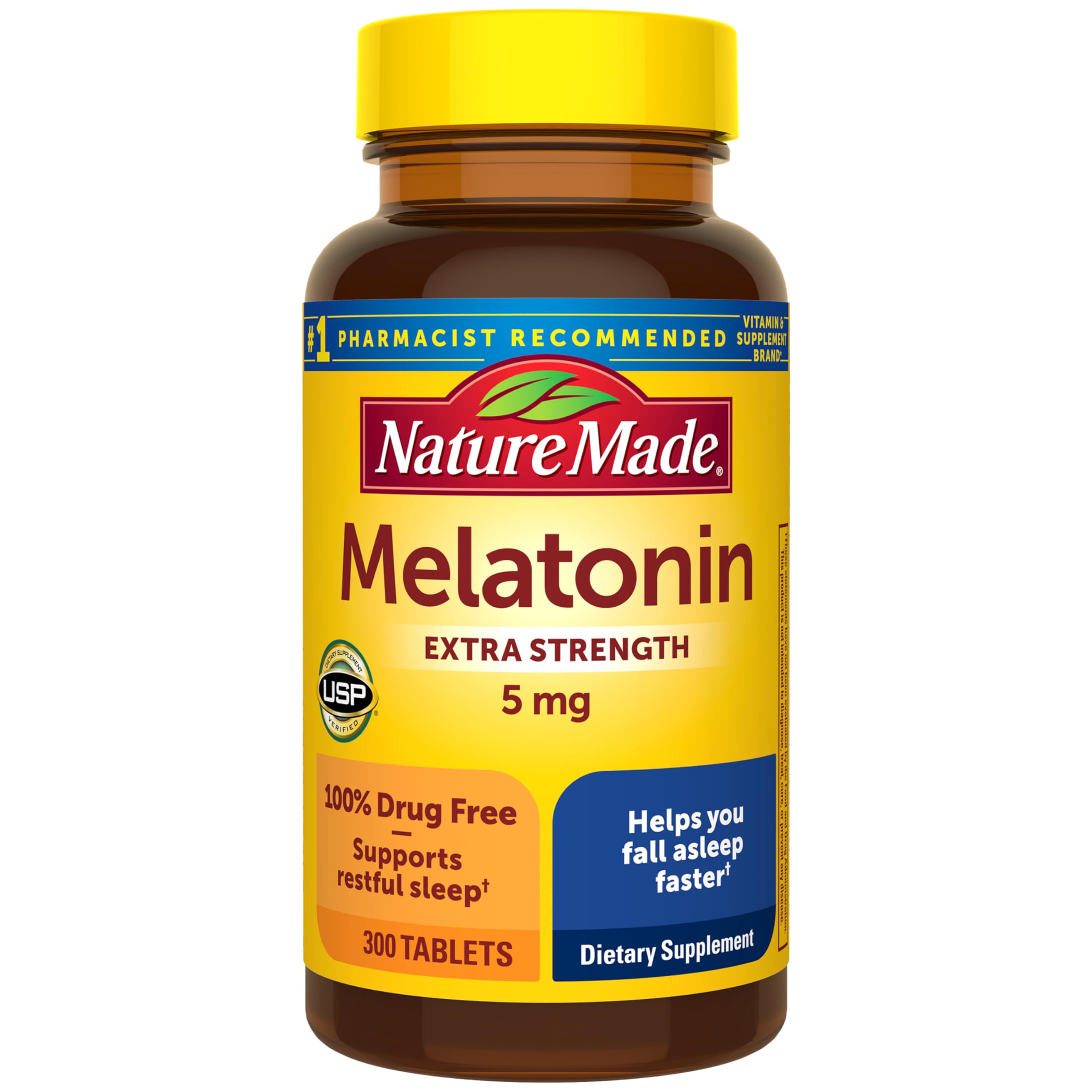 Nature Made Melatonin 5 mg Extra Strength Sleep Aid

