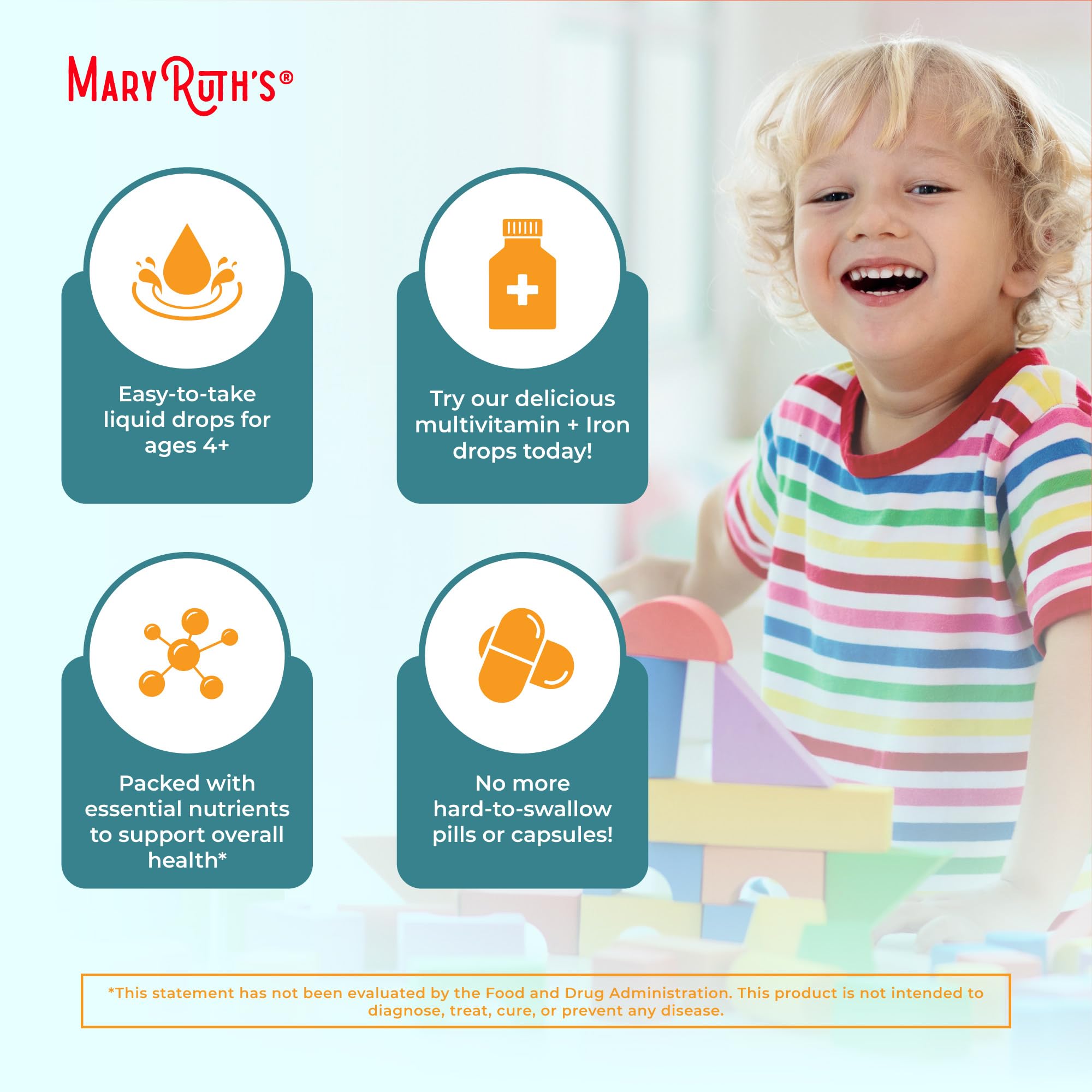 MaryRuth's Organics Liquid Drops for Kids | Organic & Vegan

