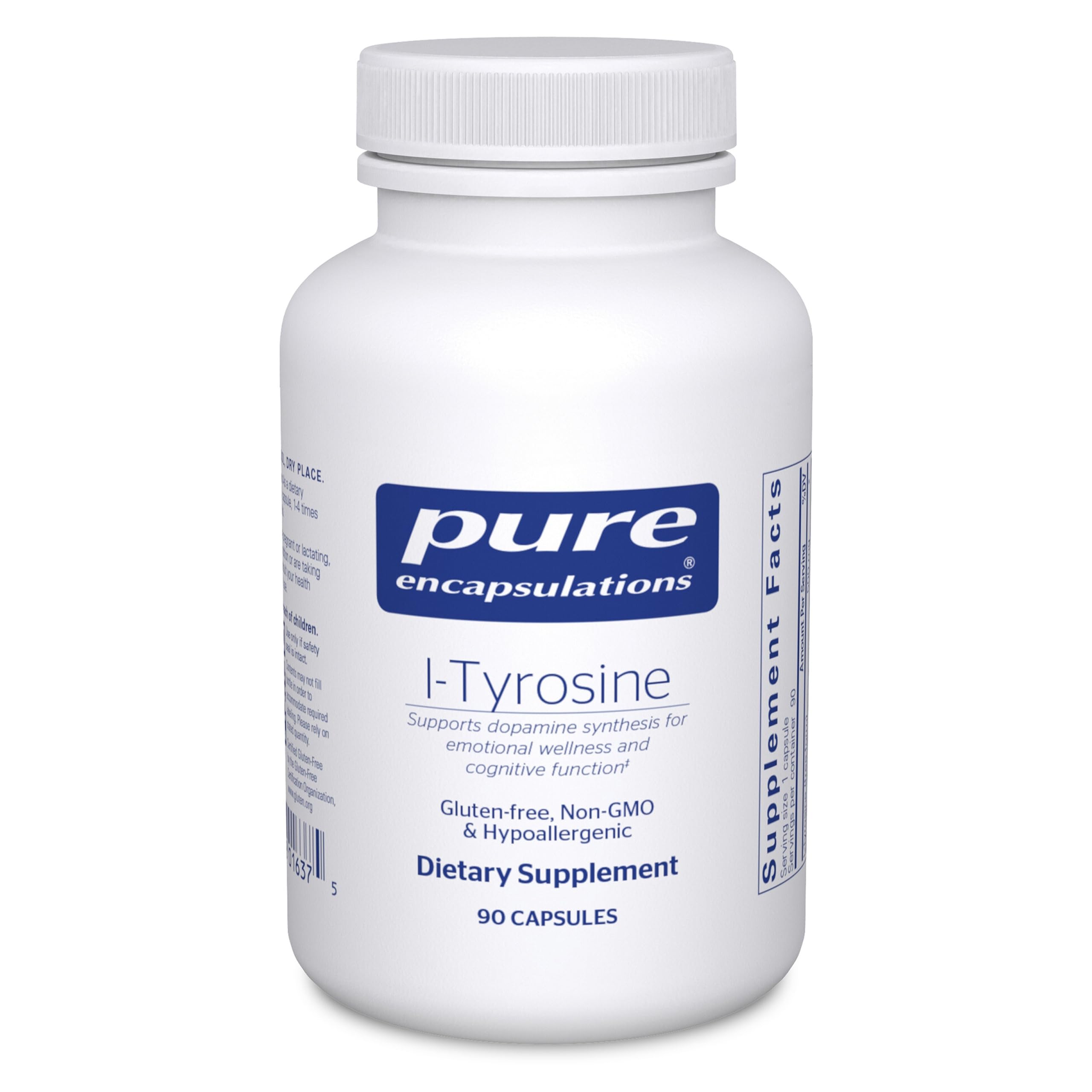 Pure Encapsulations L-Tyrosine Amino Acid for Brain Support

