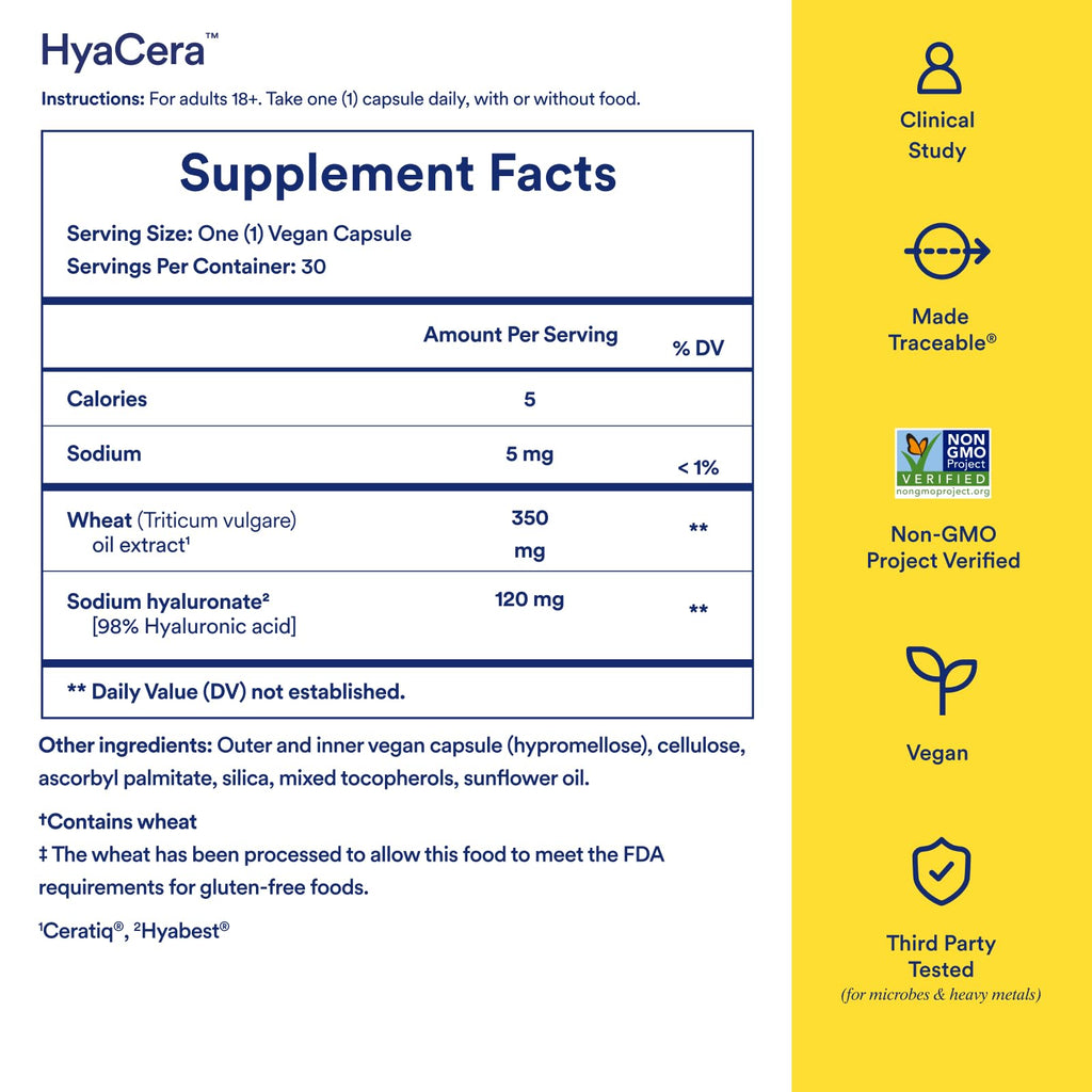 Ritual Hyaluronic Acid Skin Supplement with Hyabest Ceratiq

