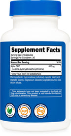 Nutricost Alpha GPC 600 mg Dietary Supplement - Non-GMO

