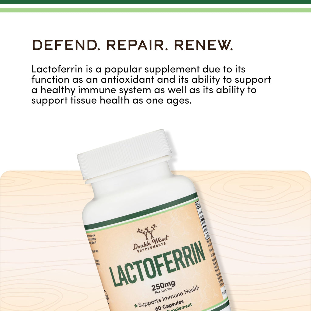 Bioferrin Lactoferrin Supplement 250 mg | Double Wood

