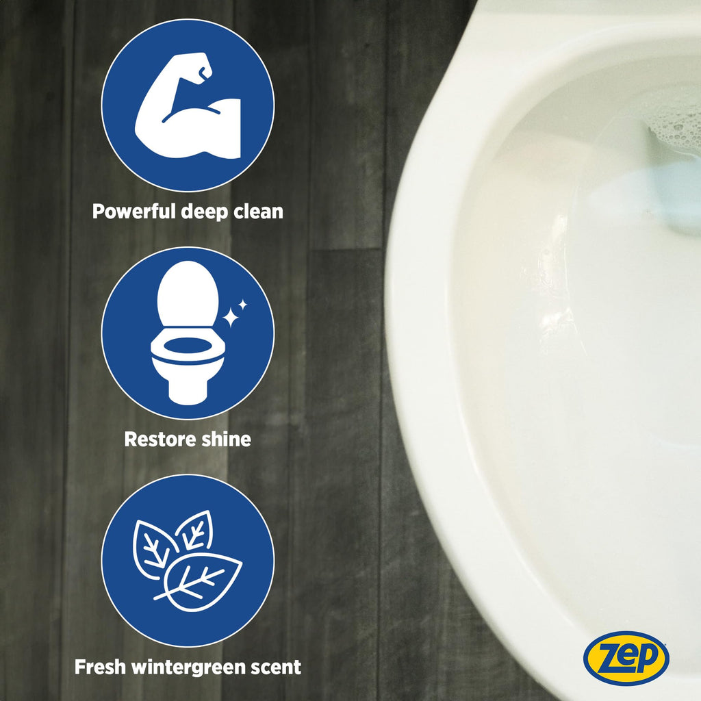 Zep Acidic Toilet Bowl Cleaner with Cling Gel

