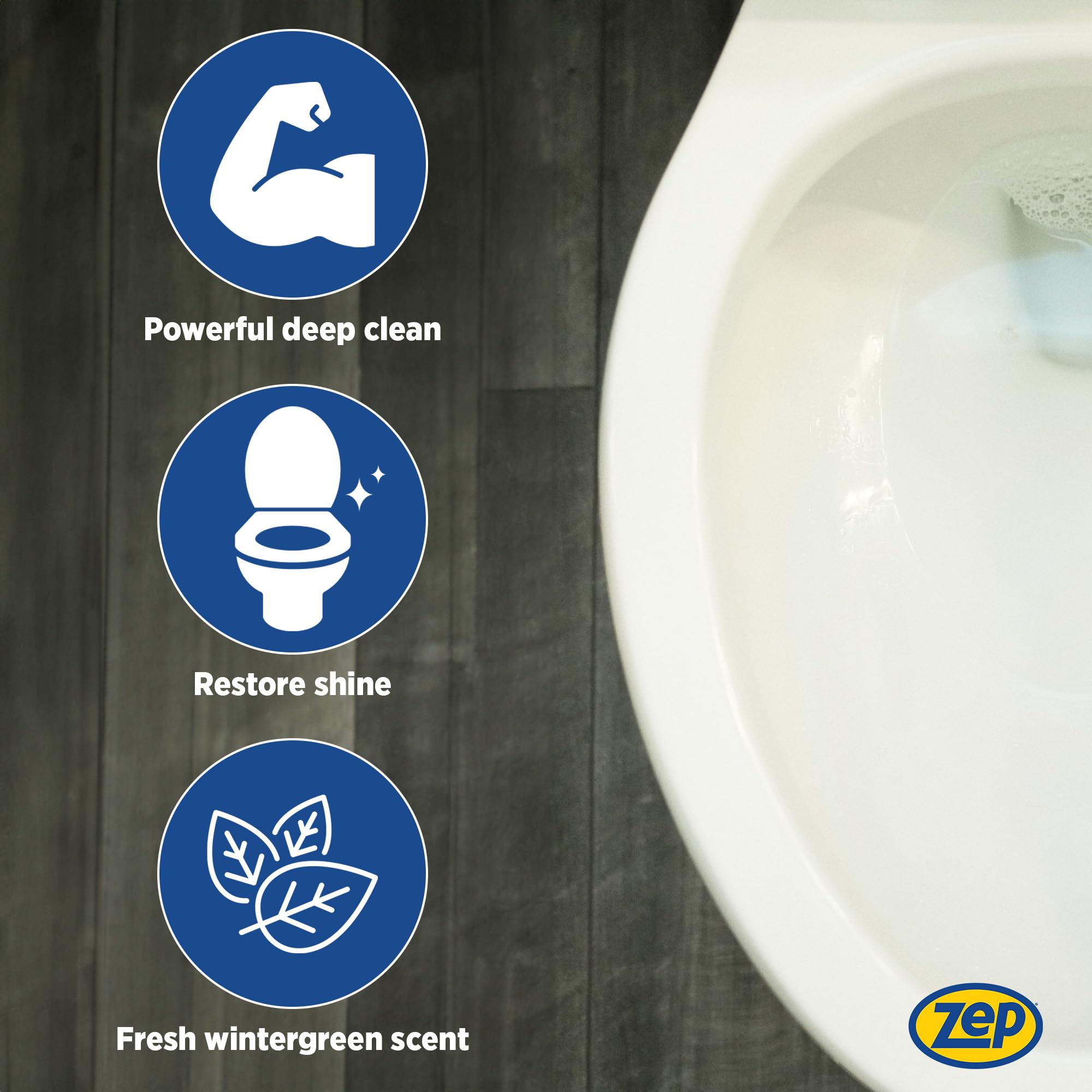 Zep Acidic Toilet Bowl Cleaner with Cling Gel


