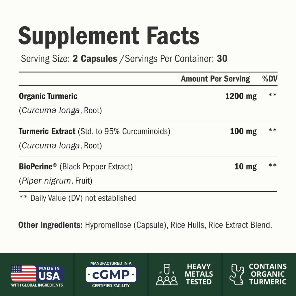 Turmeric Curcumin with BioPerine for Absorption

