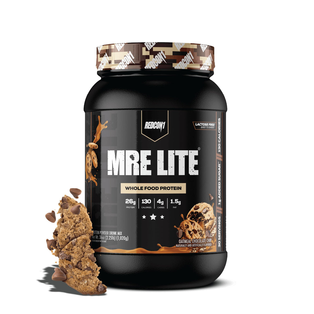 REDCON1 MRE LITE Whole Food Protein Powder - Lactose Free & Sugar Free