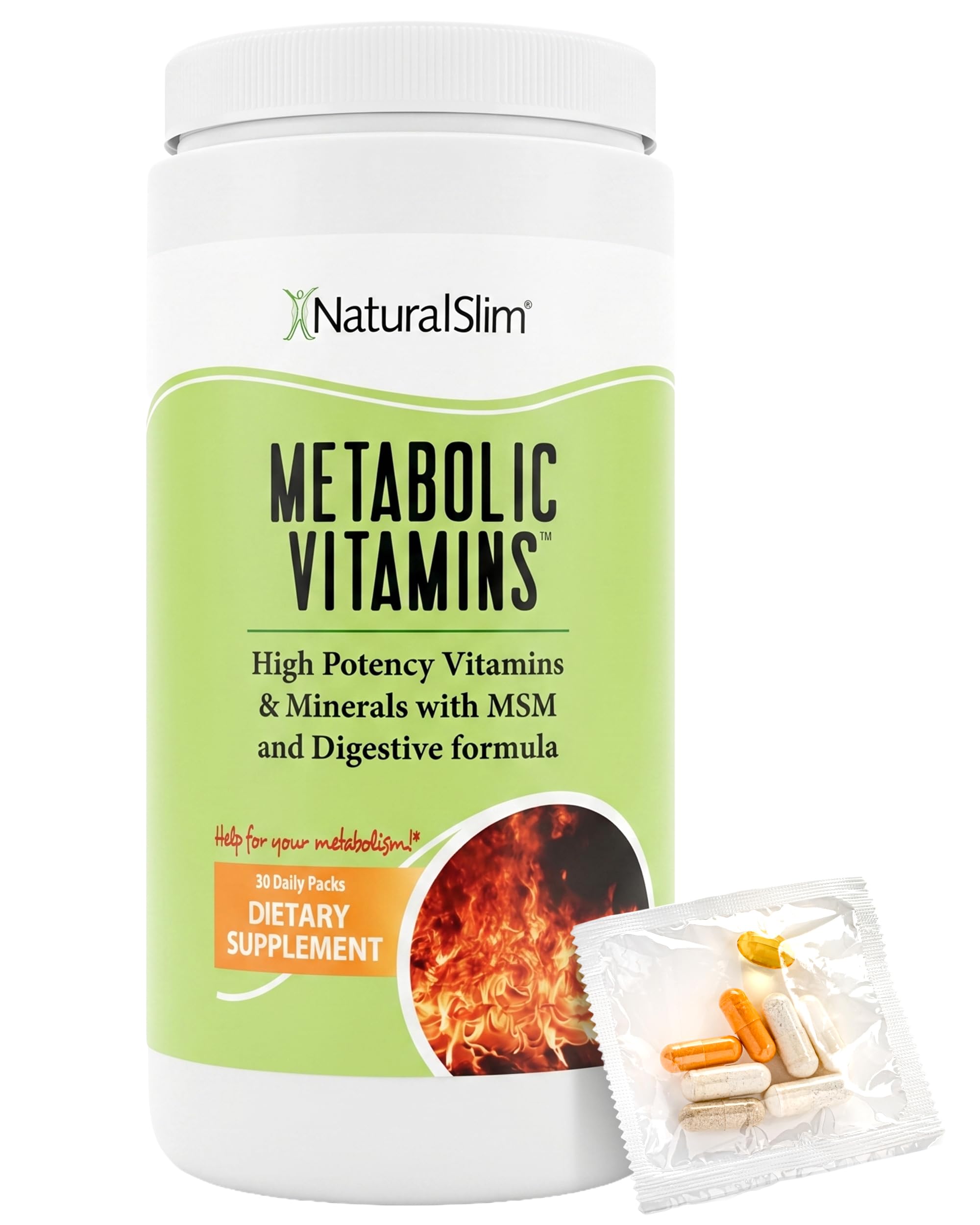 NaturalSlim Multivitamin for Men & Women with Enzymes

