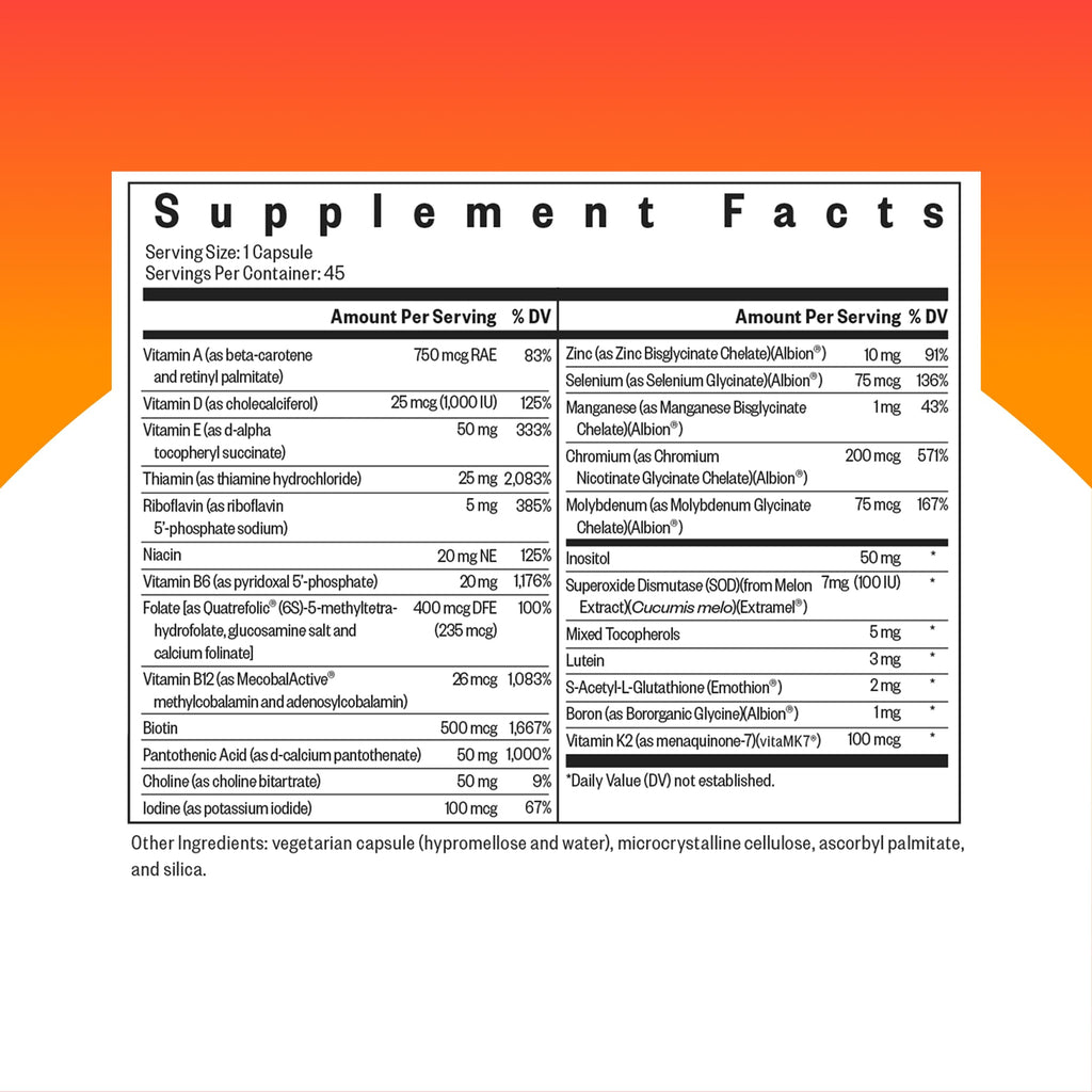 Seeking Health Multivitamin – Comprehensive Vitamin & Mineral Support

