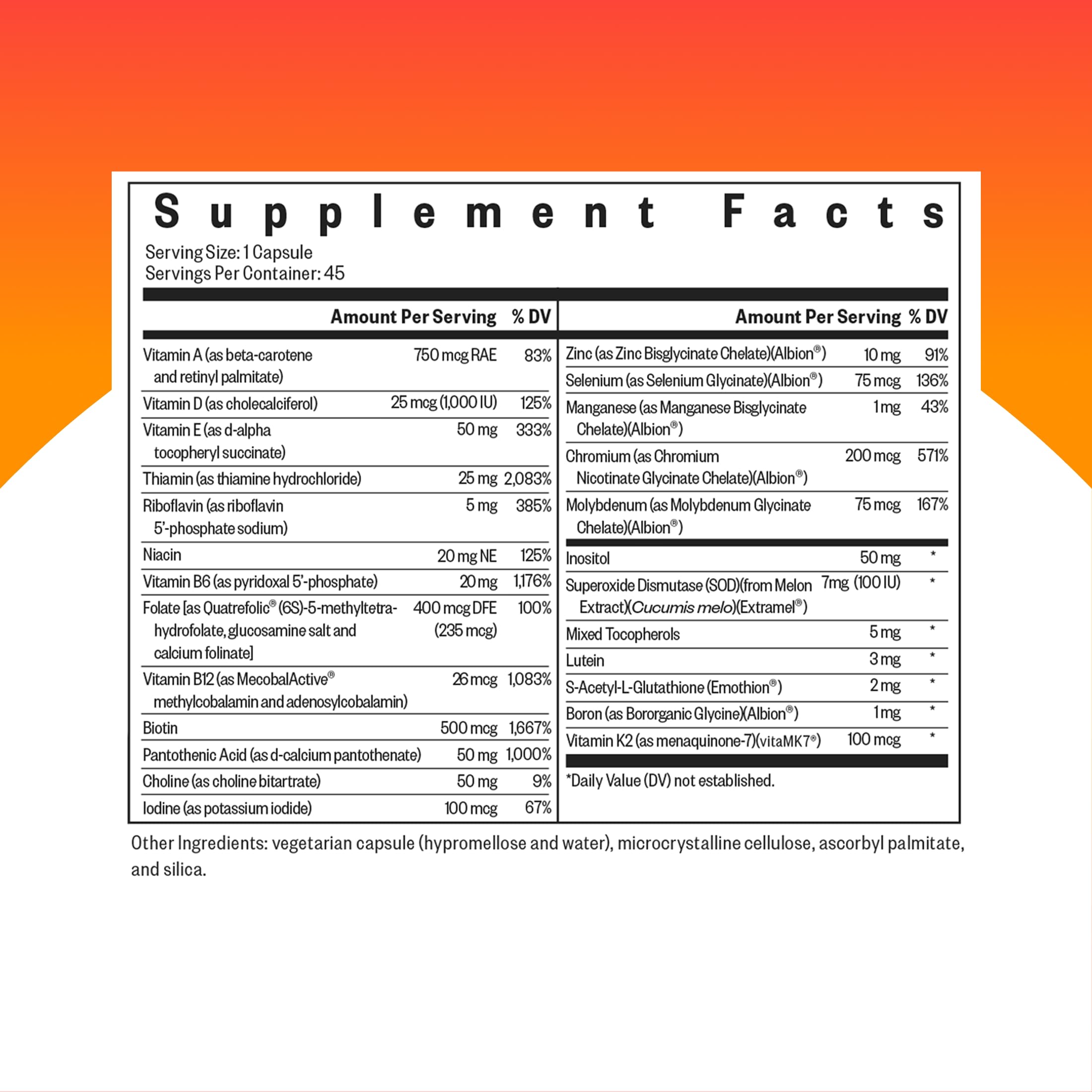 Seeking Health Multivitamin – Comprehensive Vitamin & Mineral Support

