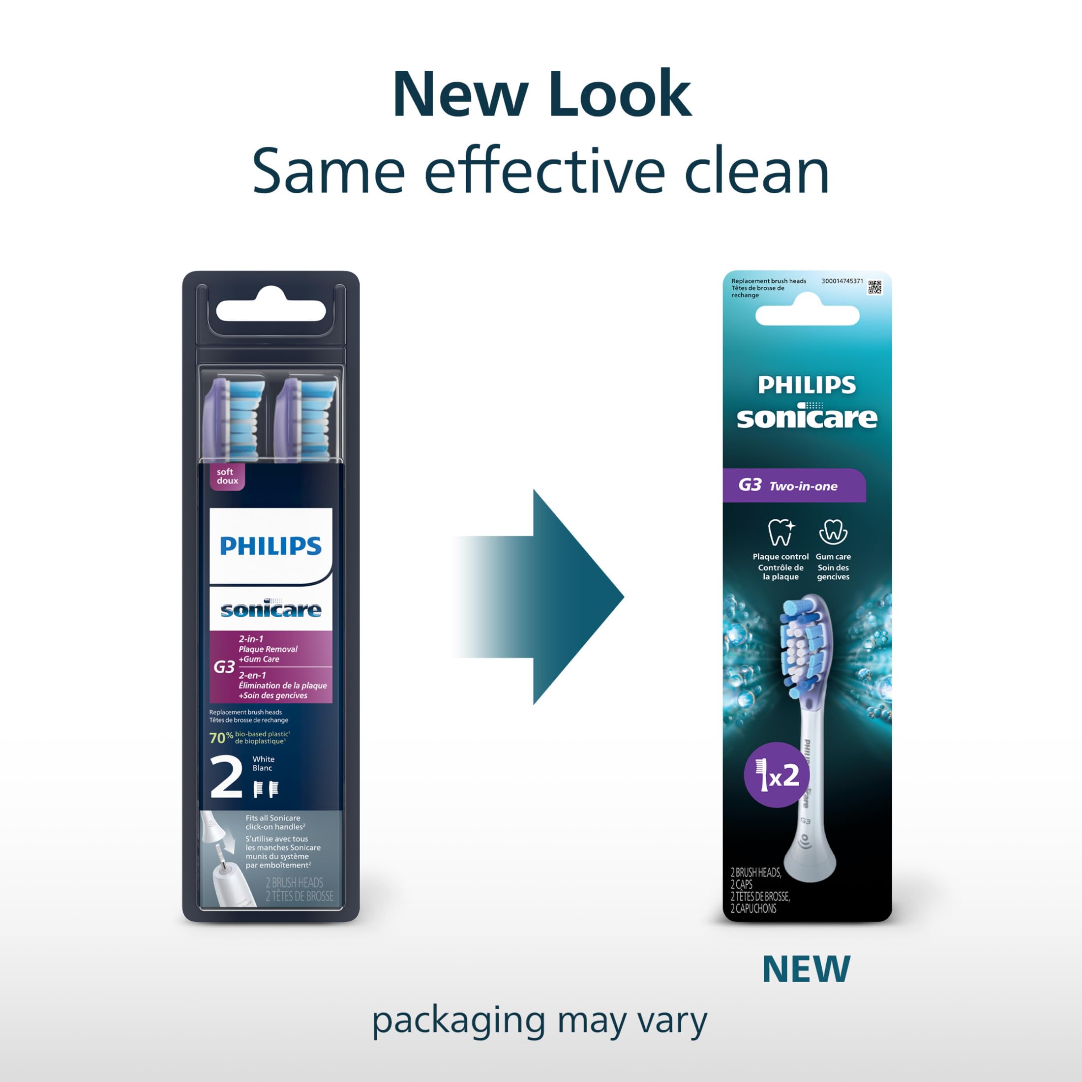 Philips Sonicare G3 Two-in-One Replacement Brush Heads


