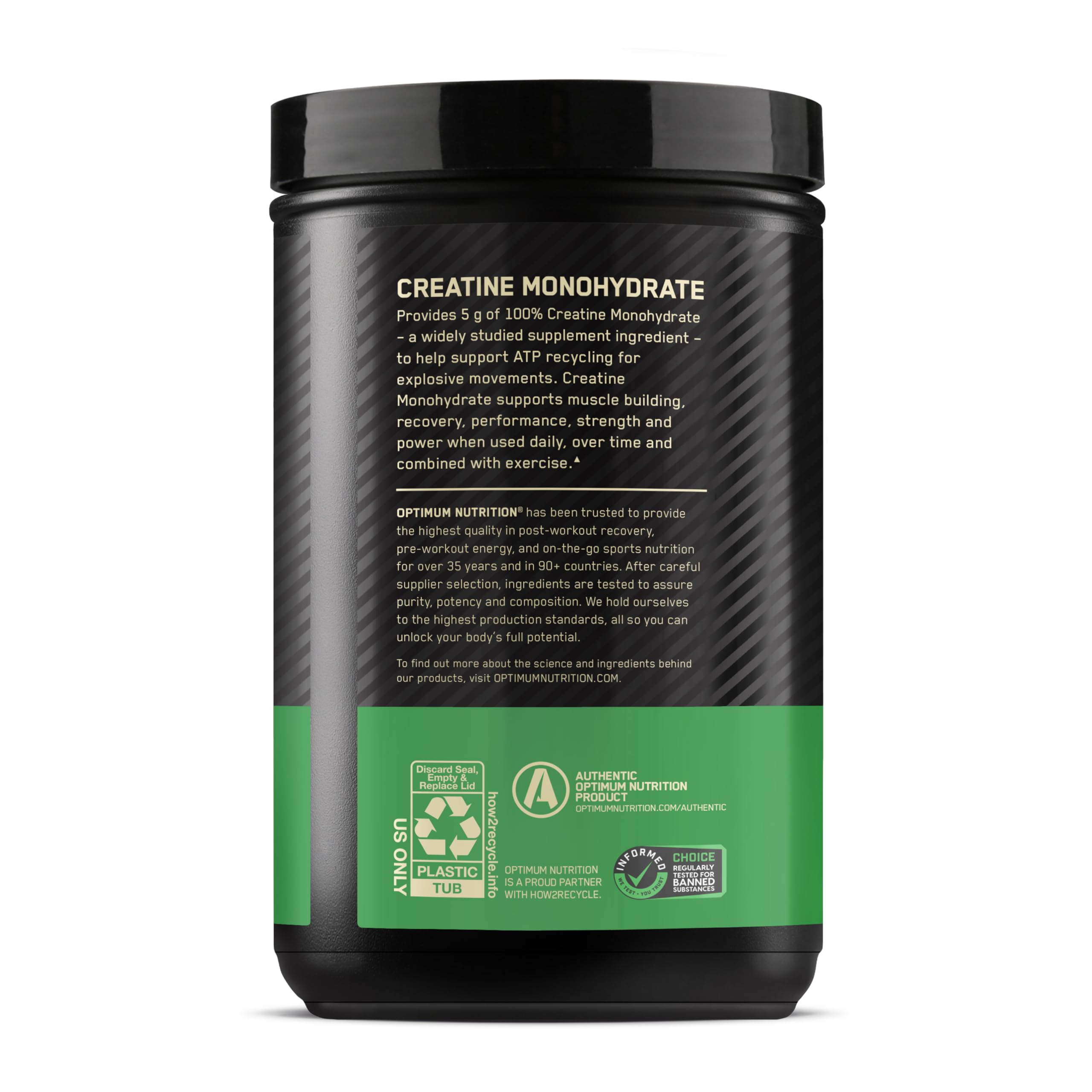 Optimum Nutrition Creatine Micronized Powder - 5 g per scoop

