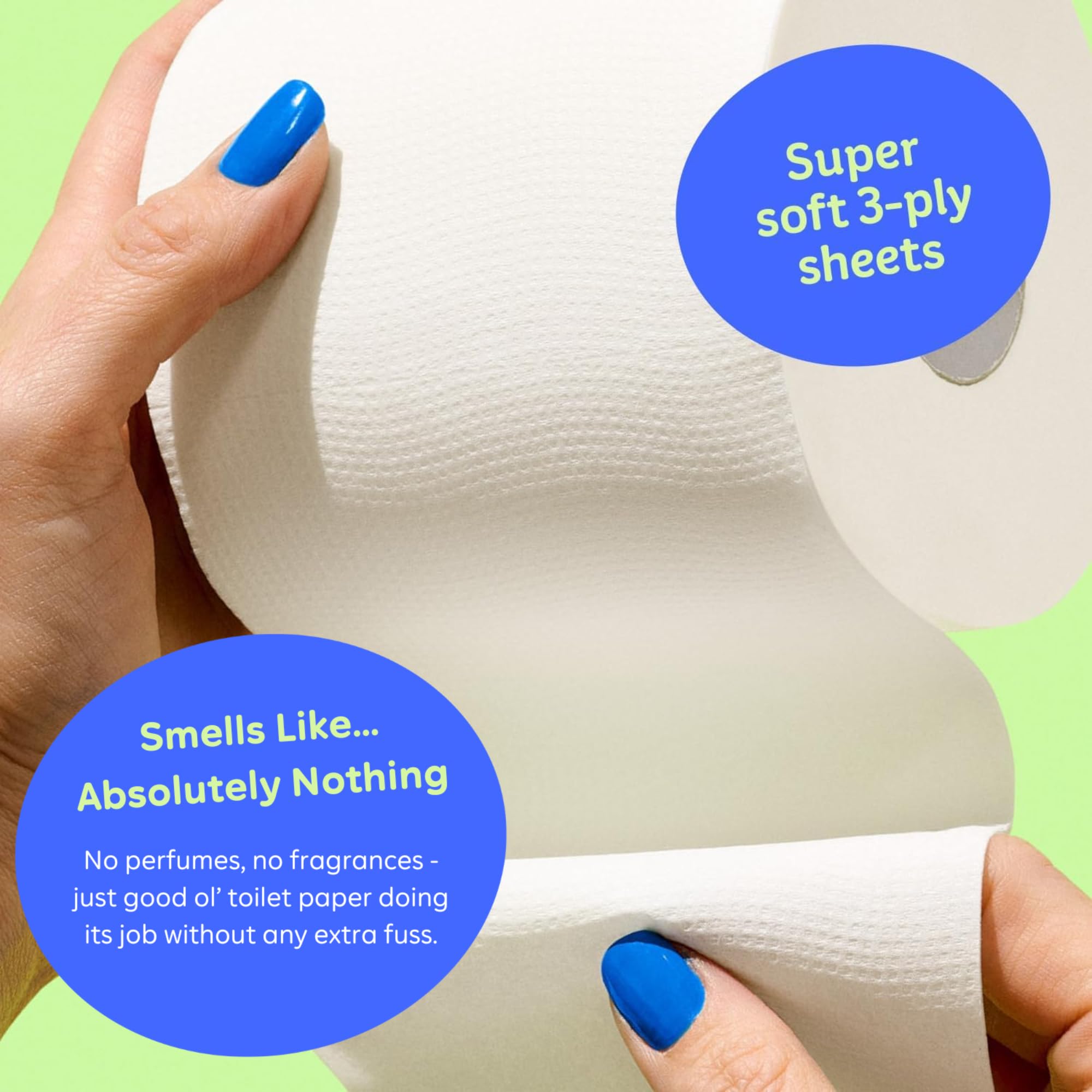 Who Gives A Crap Bamboo Toilet Paper - Three-Ply Soft

