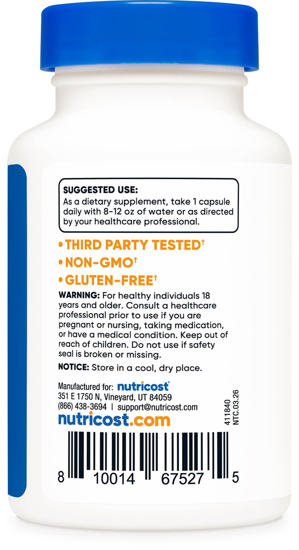 Nutricost Tudca 250mg Dietary Supplement

