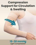 KEMFORD Compression Arm Sleeves for Women - 15-20 mmHg

