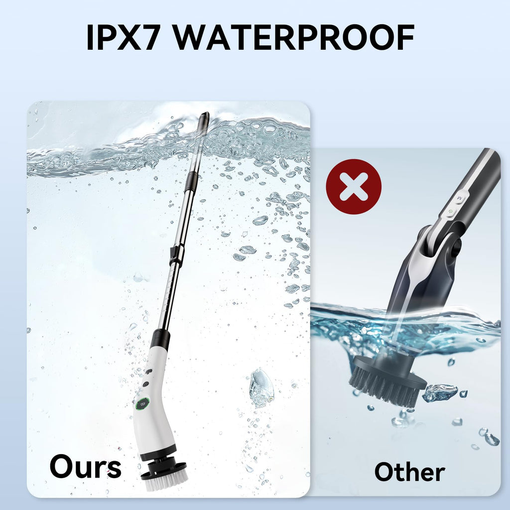 Swyprrix Electric Spin Scrubber Cordless Bathroom IPX7

