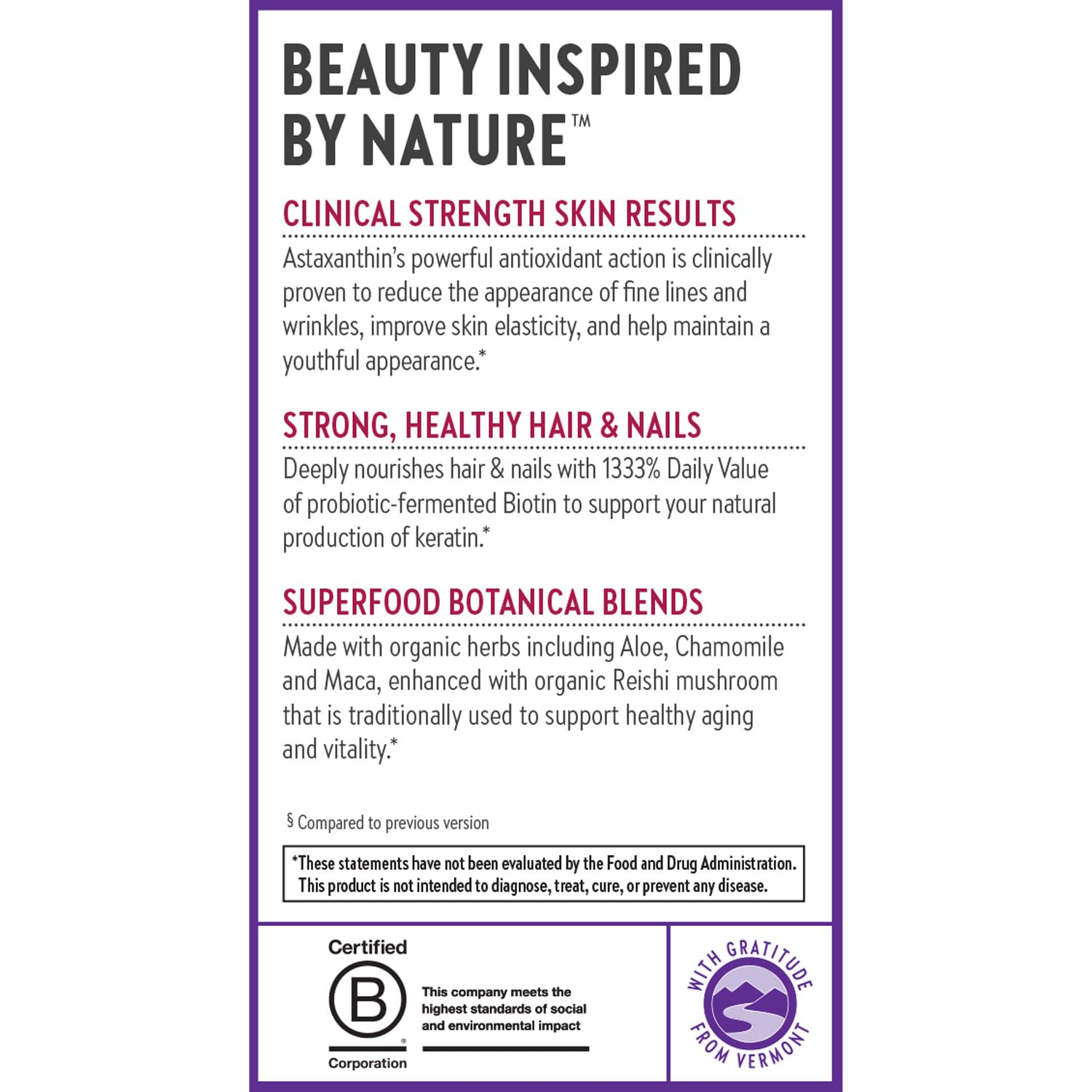 New Chapter Biotin Supplement for Hair Skin Nails

