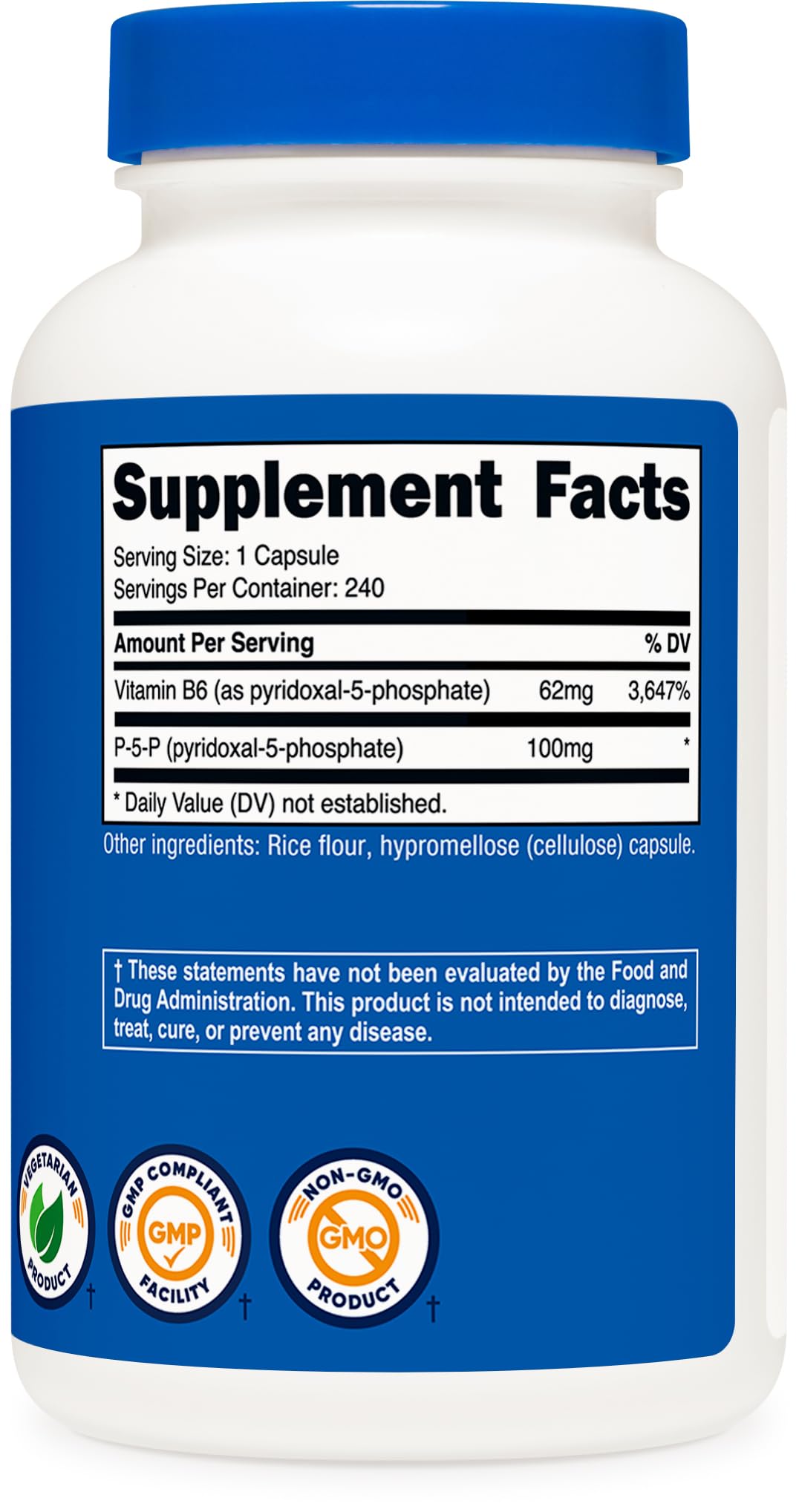 B6 Nutrient Supplement Nutricost

