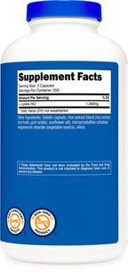 Nutricost L-Lysine Capsules - Gluten Free, Non-GMO

