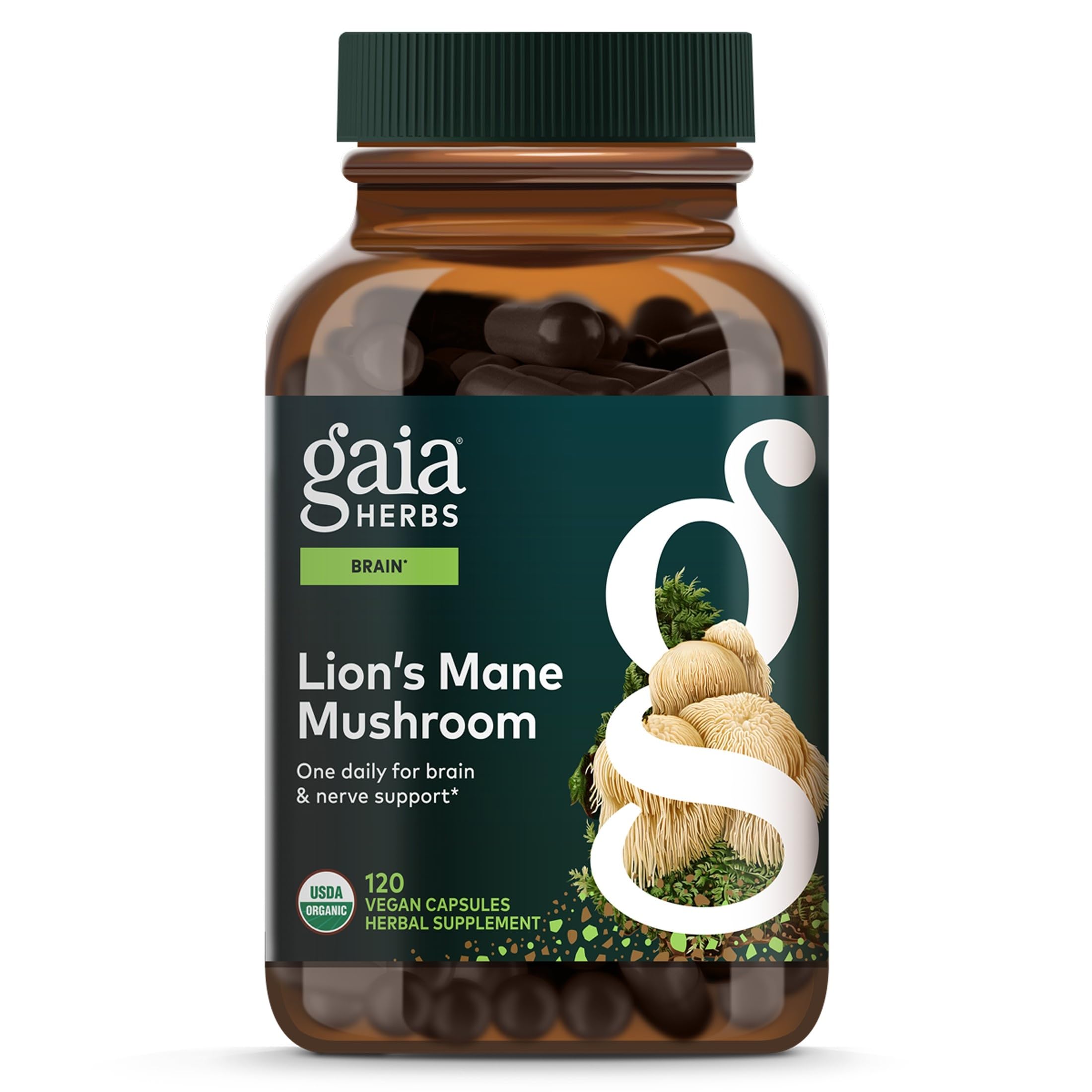 Gaia Herbs Lion's Mane Mushroom Brain Health Support