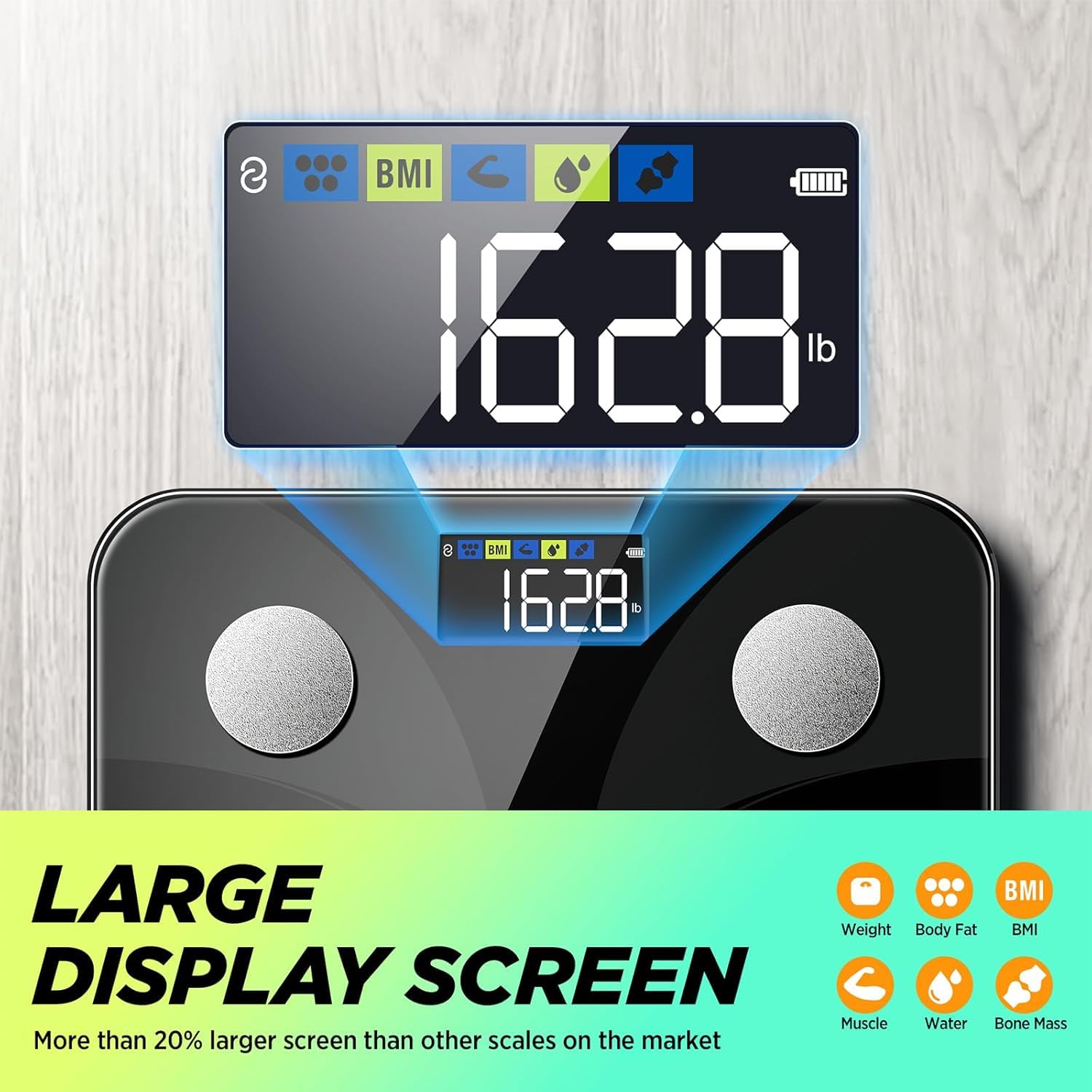 RunSTAR Digital Body Composition Scale with App Sync

