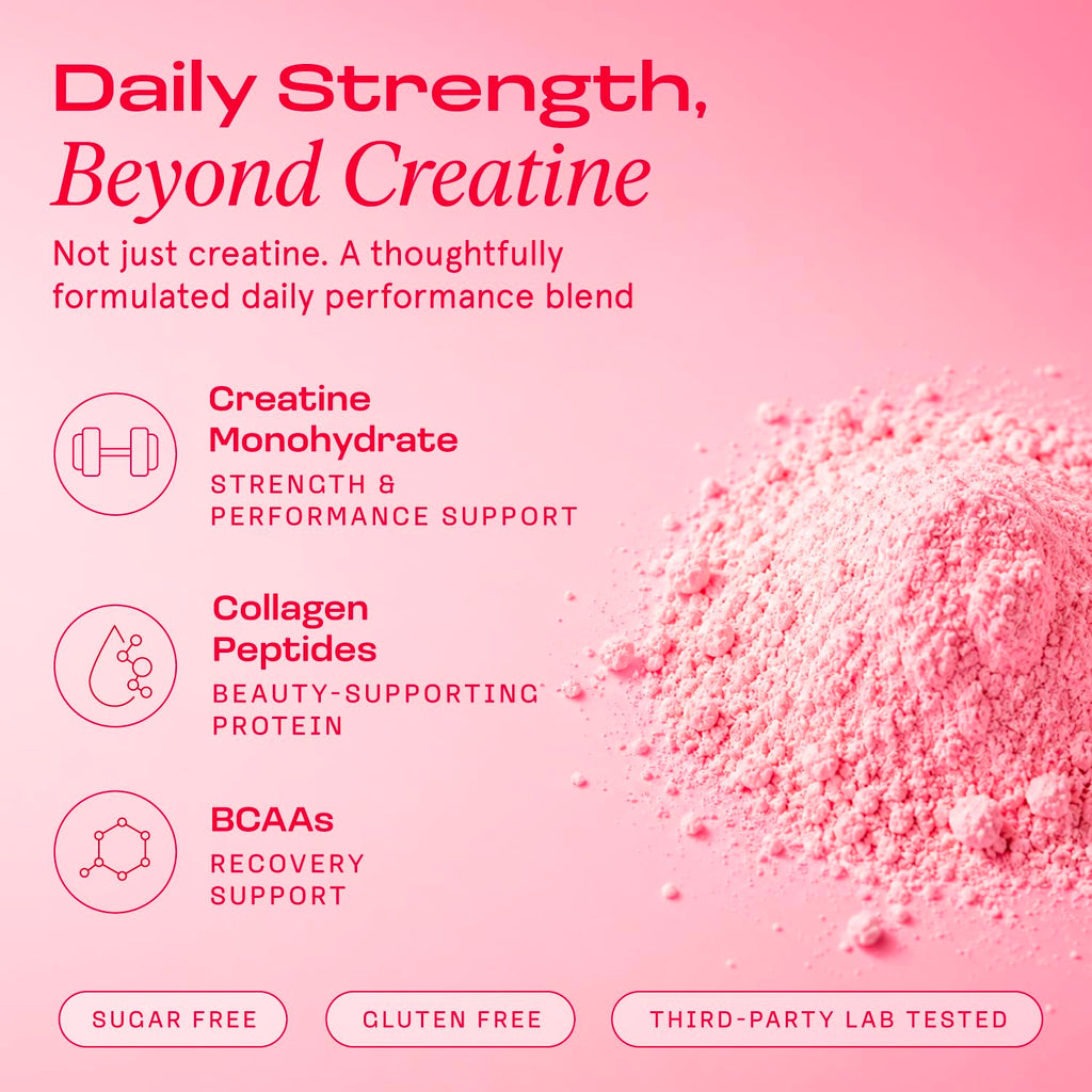 Women’s Creatine Monohydrate Powder with BCAA & Collagen

