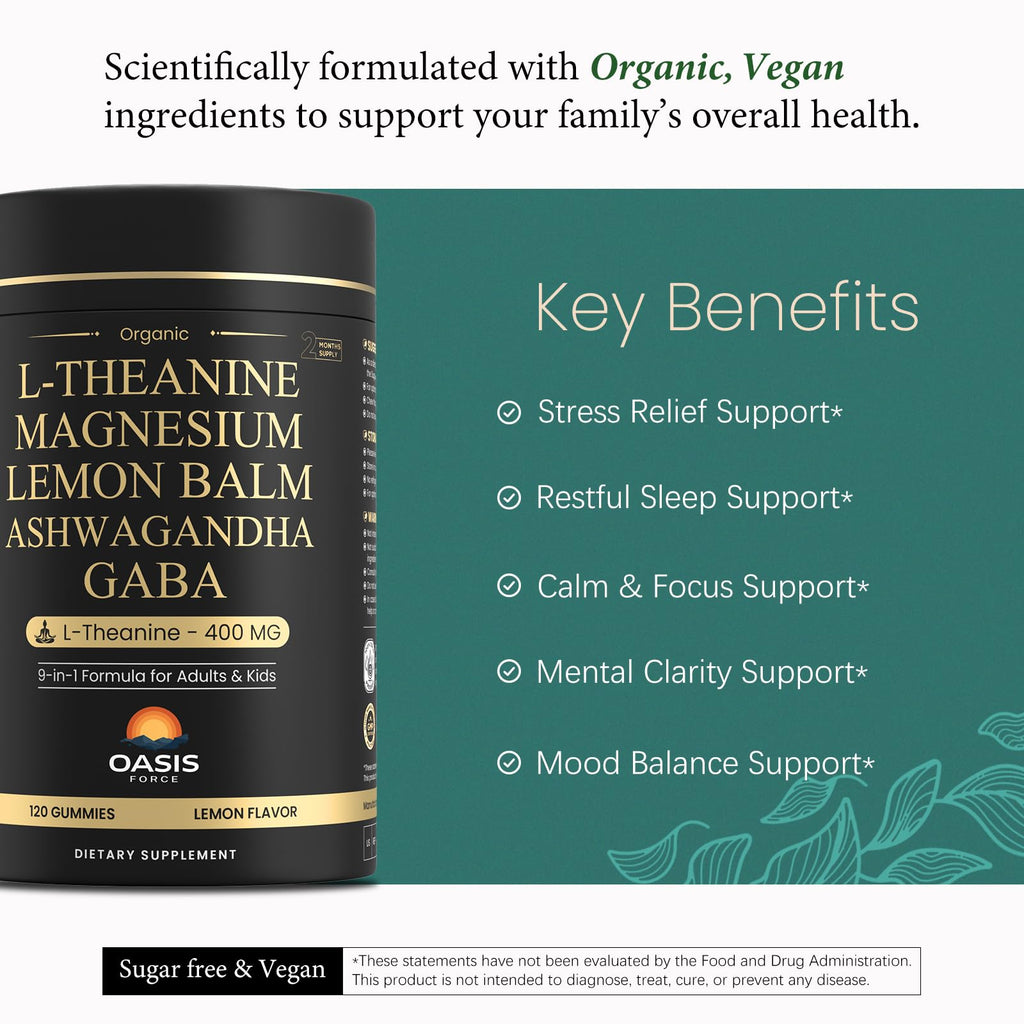 L-Theanine Gummies for Relaxation and Sleep

