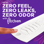 Always Radiant FlexFoam Pads with Wings Leak Protection


