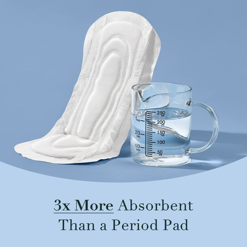 Rael Incontinence Pads for Women - Organic Cotton Cover


