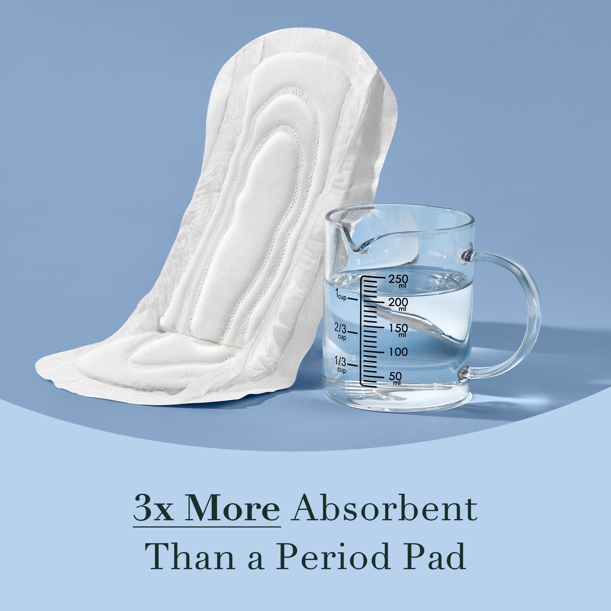 Rael Incontinence Pads for Women - Organic Cotton Cover

