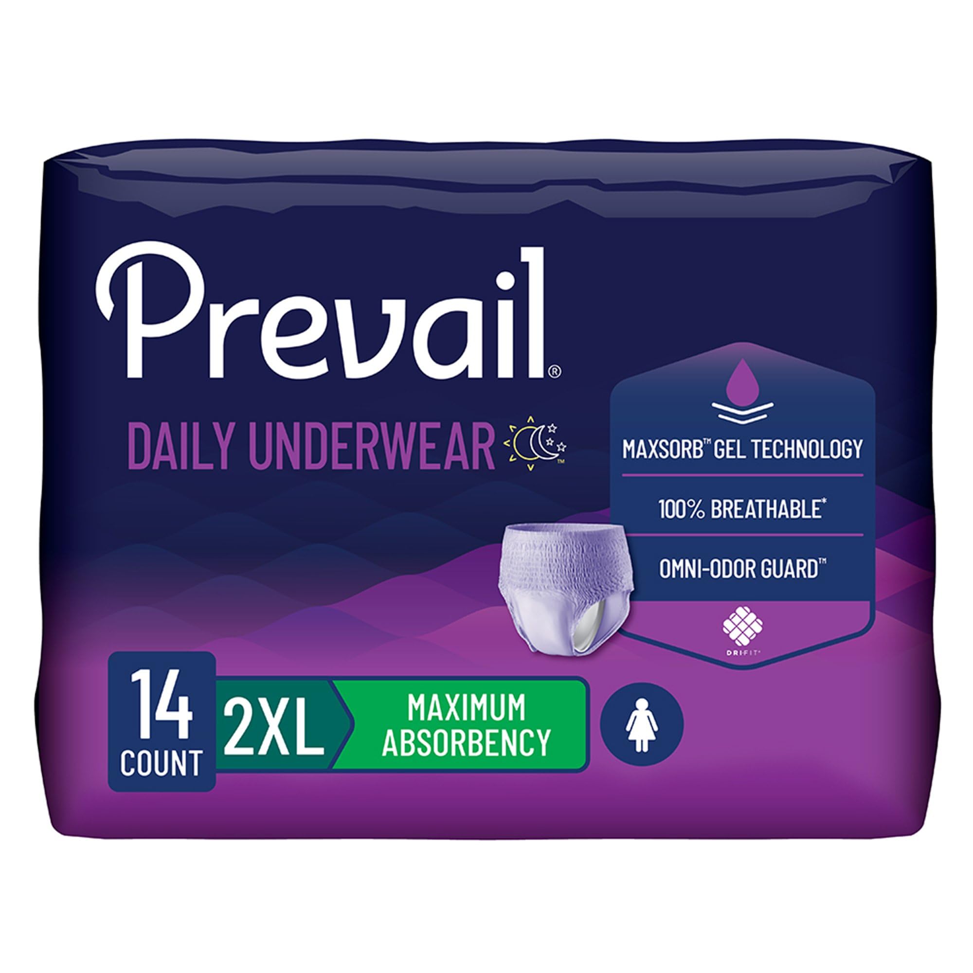Prevail Proven Women's Incontinence Protective Underwear - Maximum Absorbency