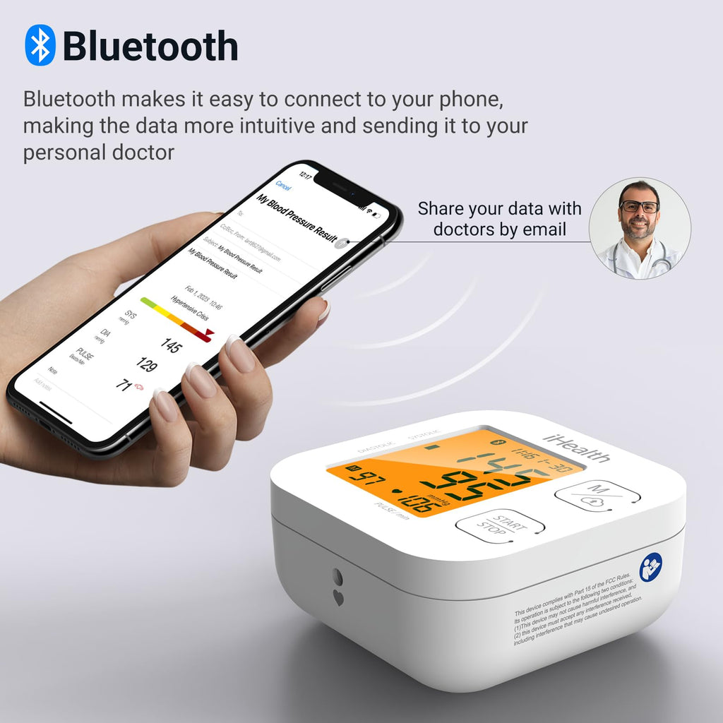 Blood Pressure Monitor by iHealth Track | Bluetooth

