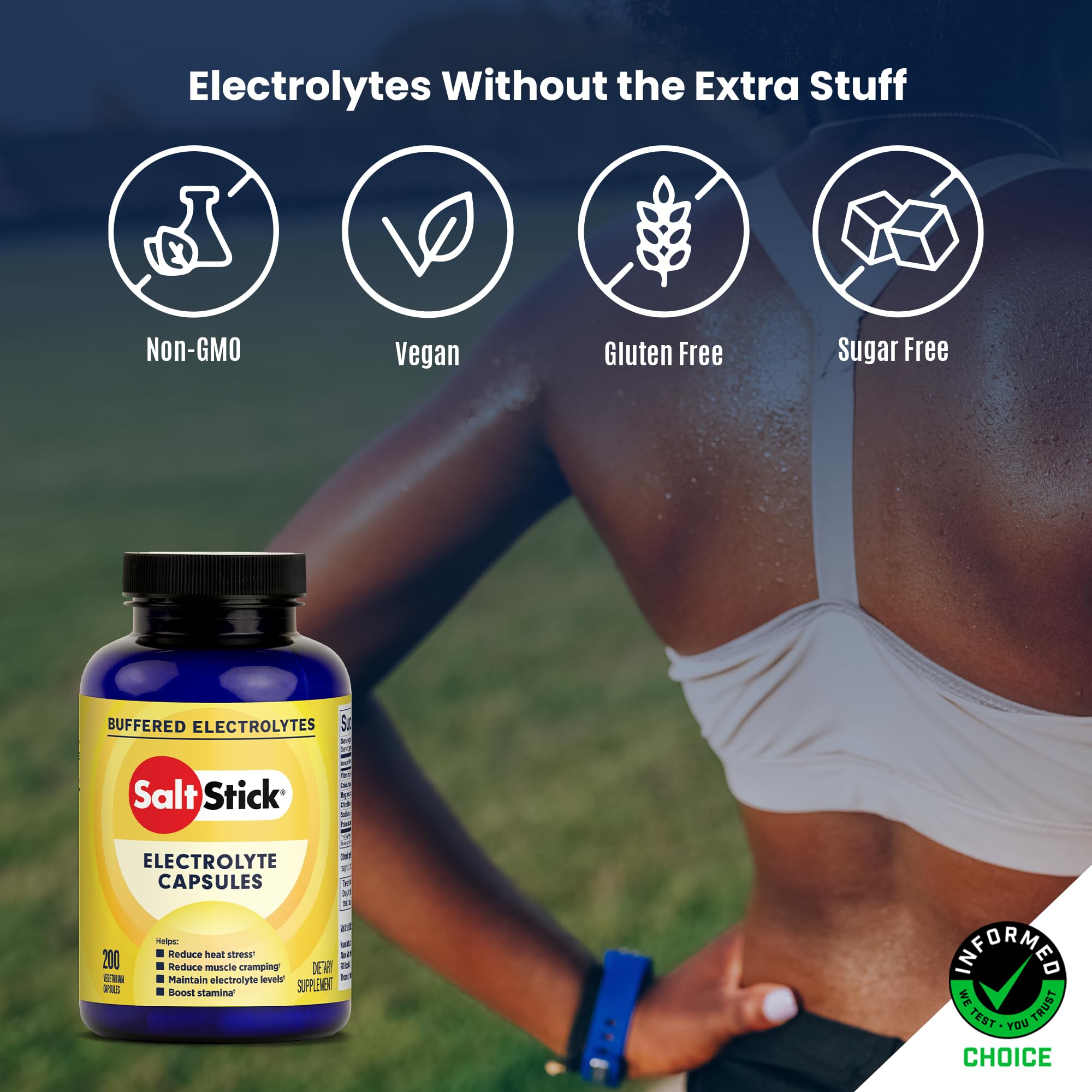SaltStick Electrolyte Capsules with Vitamin D for Hydration

