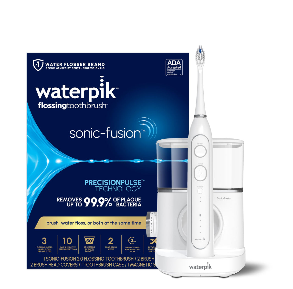 Waterpik Sonic-Fusion Toothbrush with Water Flosser
