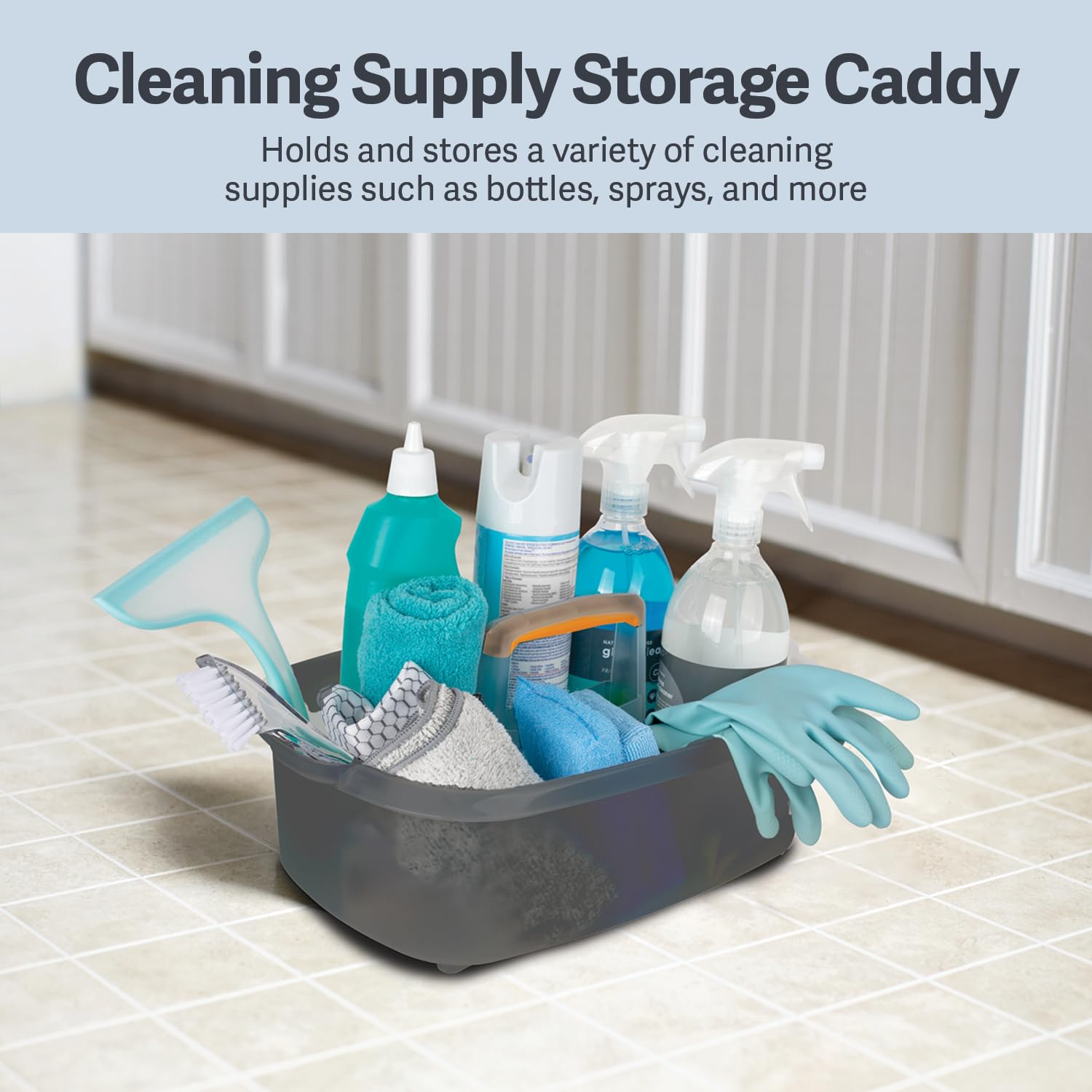 Casabella Cleaning Storage Caddy with Handle – Organizer

