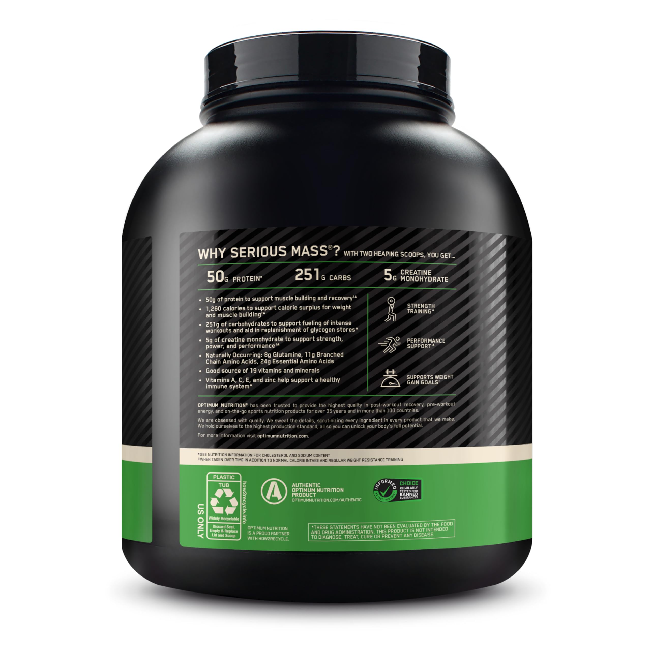 Optimum Nutrition Serious Mass Weight Gainer

