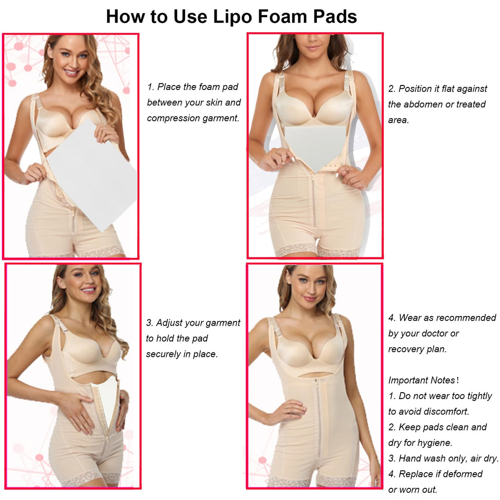 Lipo Foam Pads for Post-Surgery Ab Board | Cushioned Comfort

