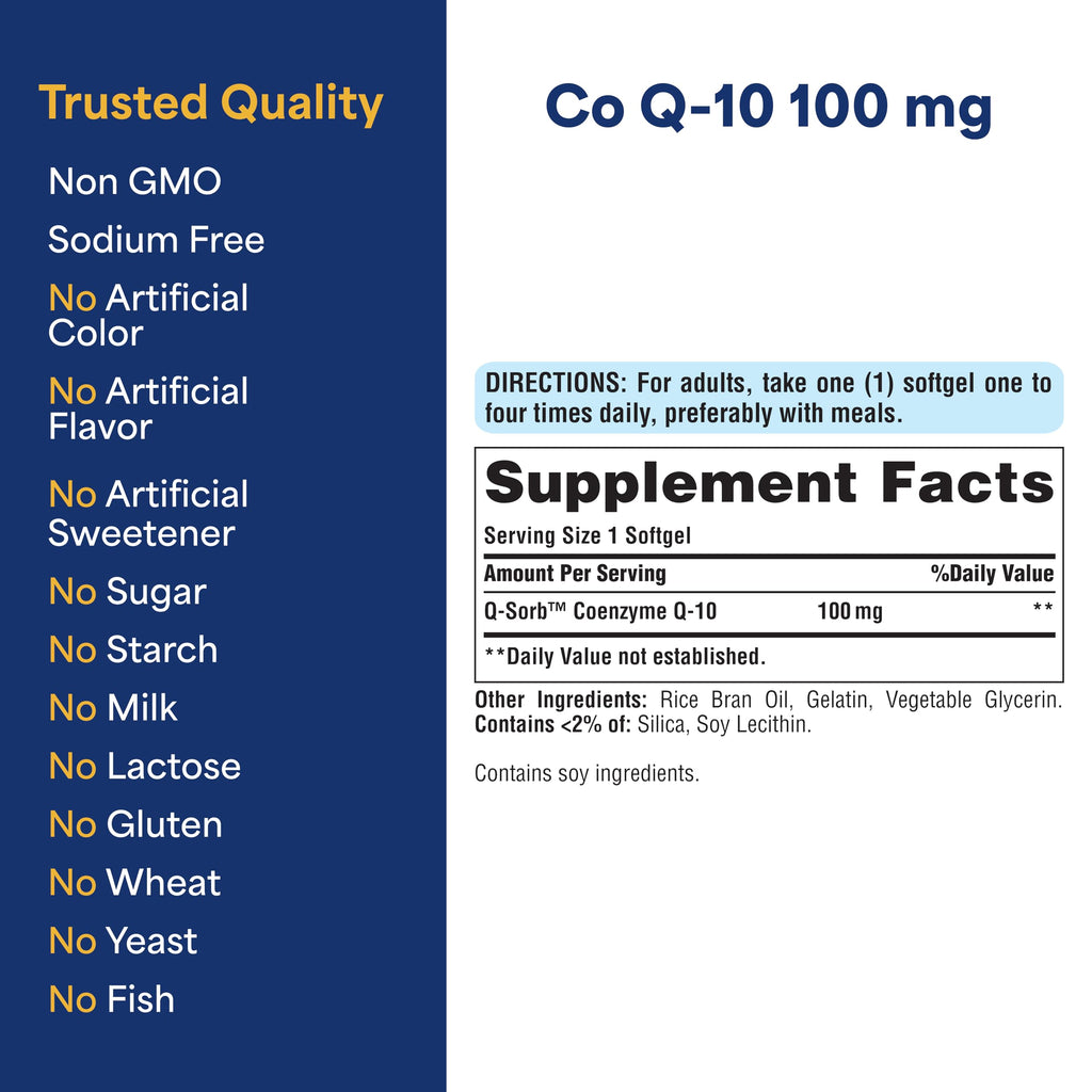 Puritan's Pride CoQ10 100 mg Dietary Supplement

