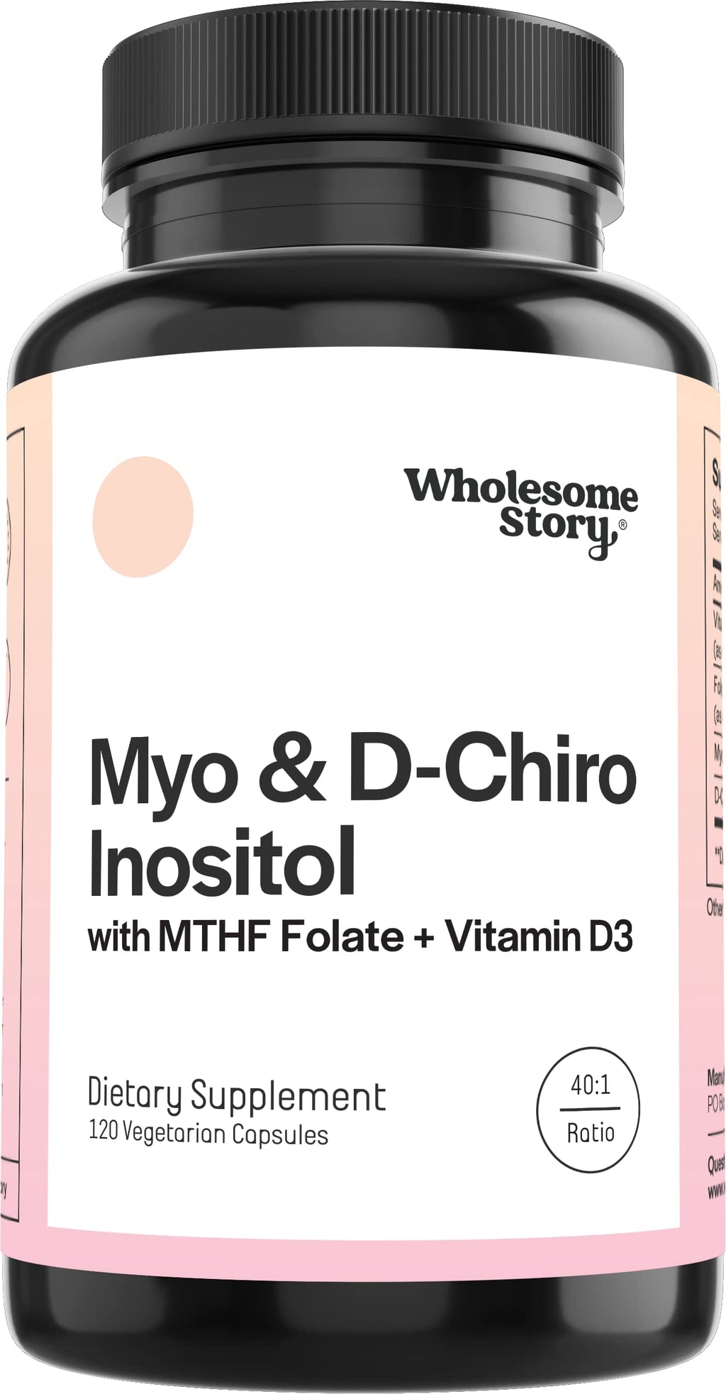 Wholesome Promise Myo-Inositol & D-Chiro Inositol Capsules

