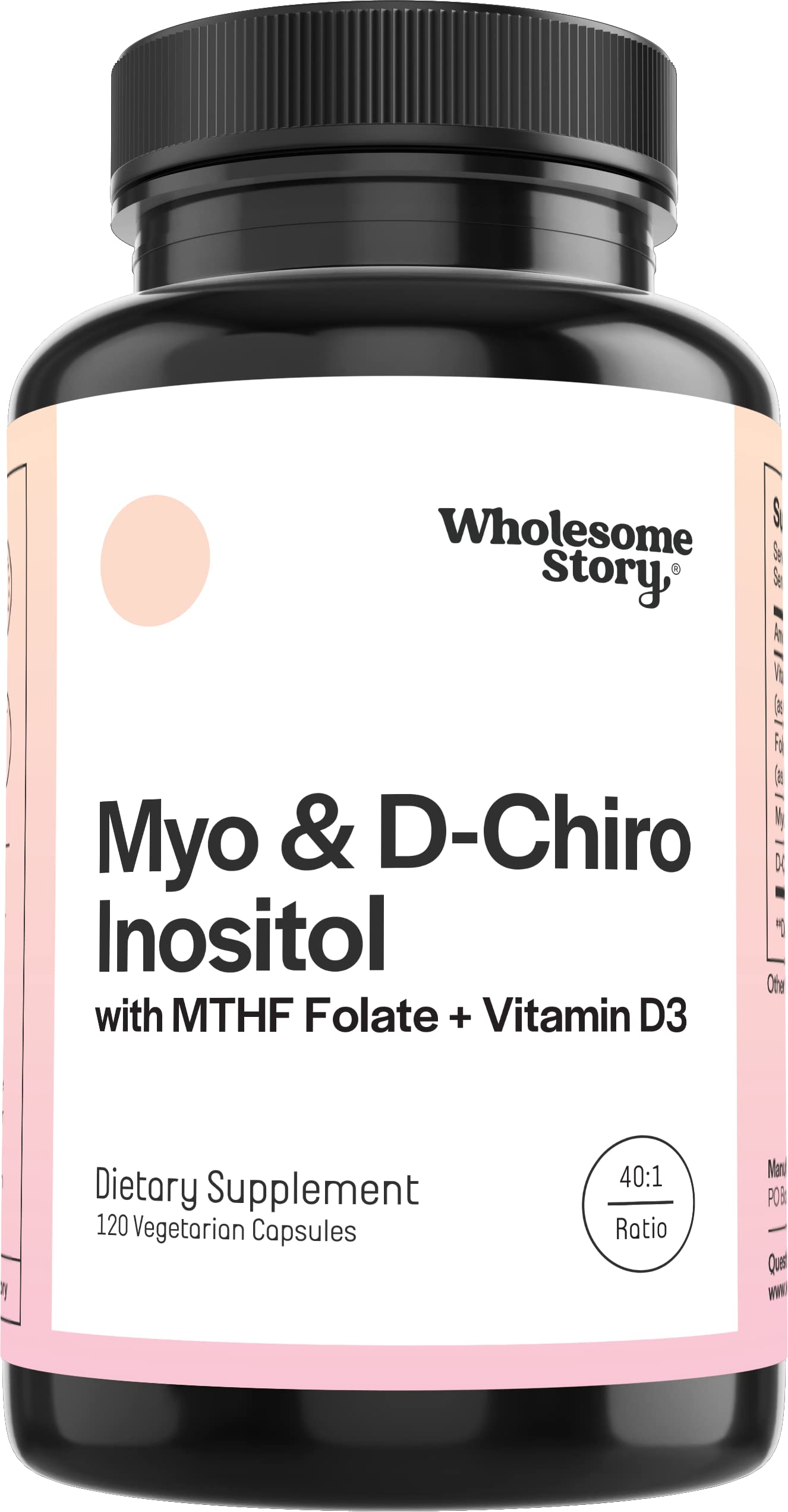 Wholesome Promise Myo-Inositol & D-Chiro Inositol Capsules


